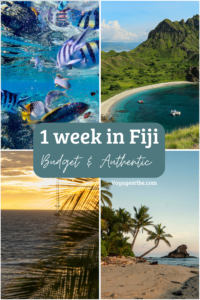 1 Week in Fiji Budget & Authentic pin