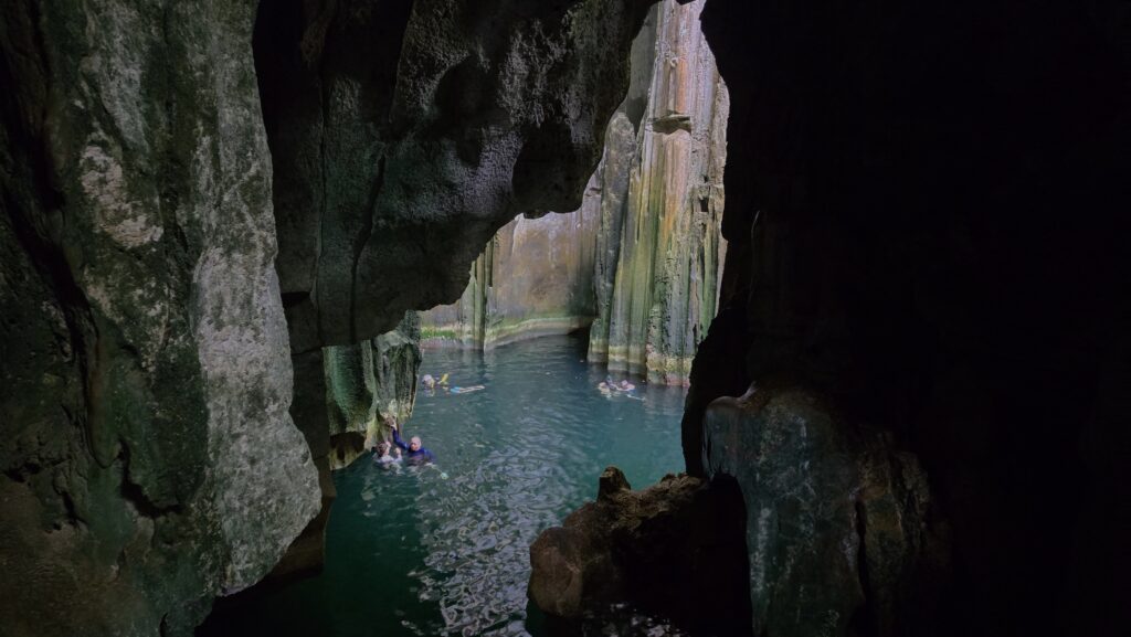 Sawa-i-lau cave in Fiji