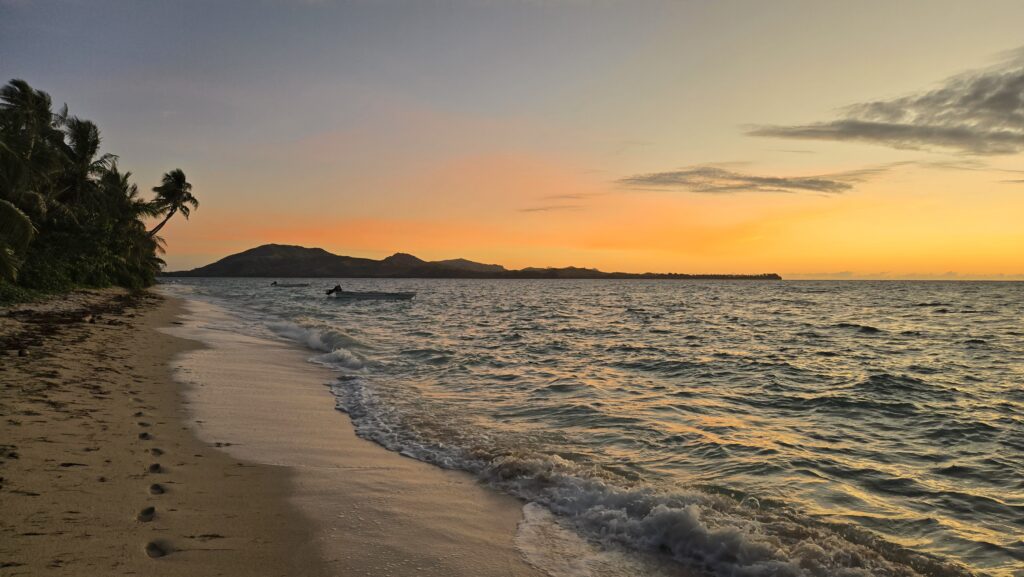 Sunrise at the Yasawa Islands