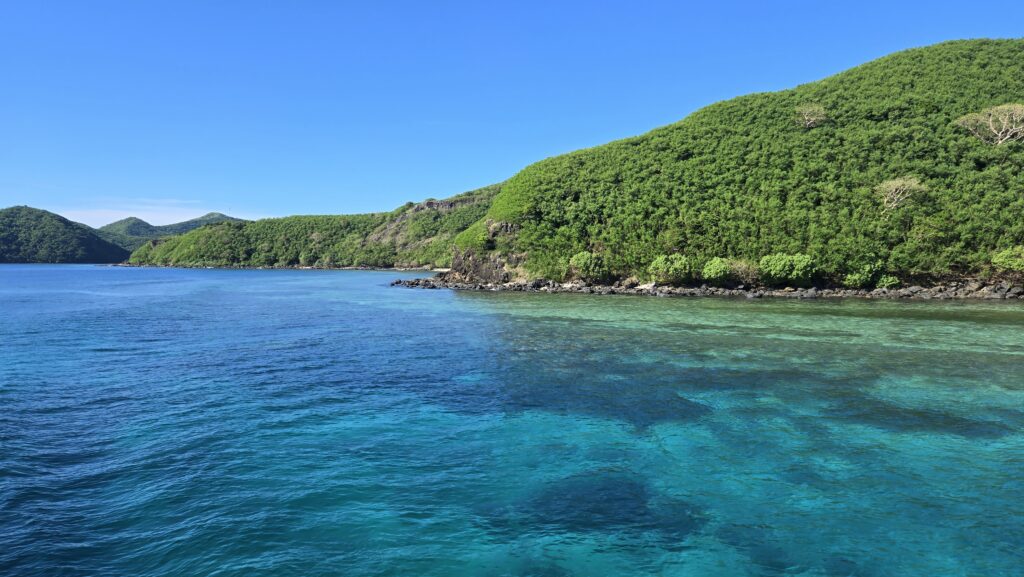 Beautiful water and Yasawa Islands